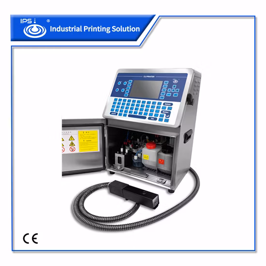 5 líneas de impresora de inyección de tinta Cij industrial automática para productos químicos diarios con certificado CE