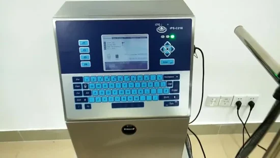 Impresora Cij en línea automática Industrial, máquina de codificación de inyección de tinta, impresora de códigos de inyección de tinta, fecha de caducidad, impresora Videojet Compatible